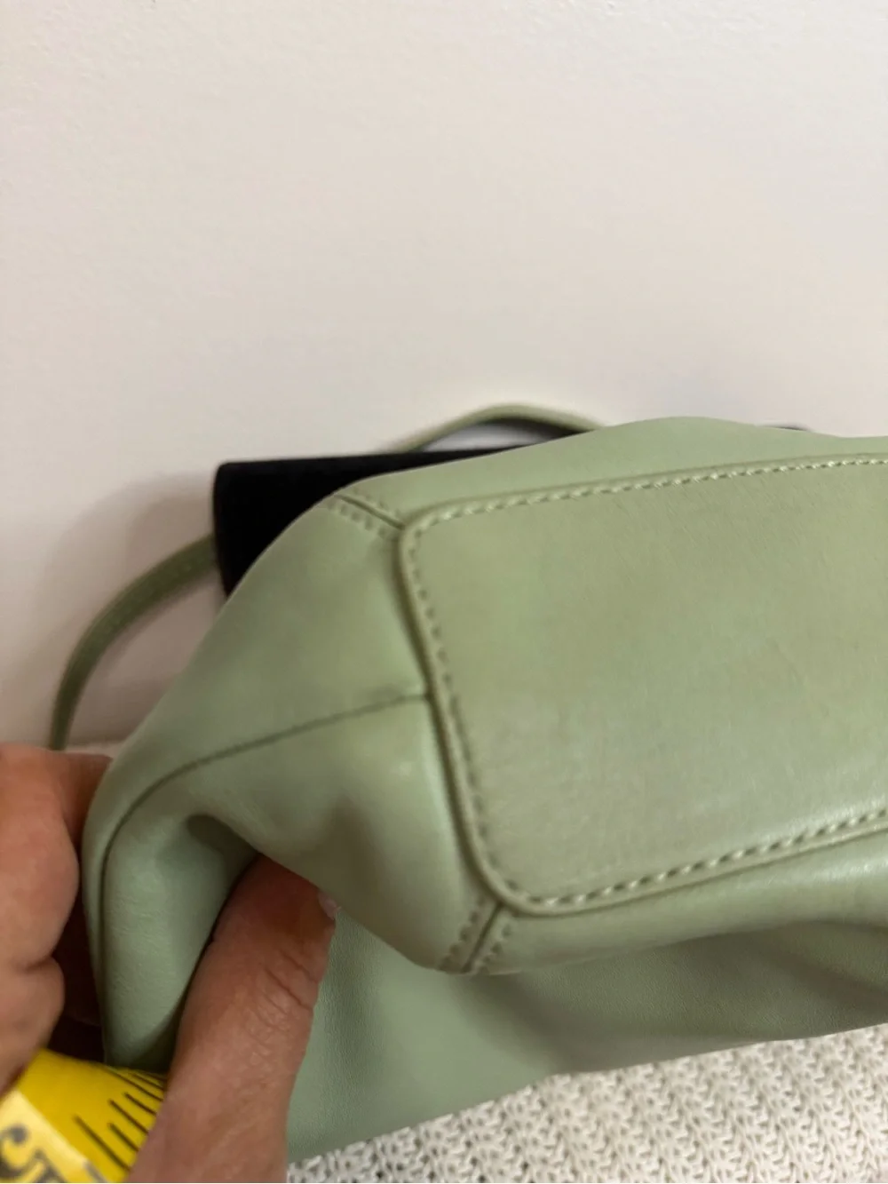 Coach Y2K Sage Green Leather Shoulder Bag F13764